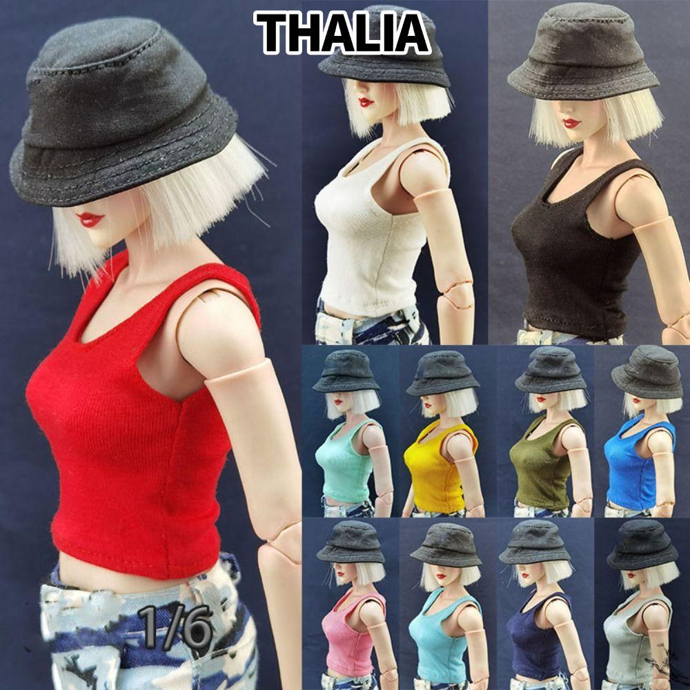 THHALIA‌ Áo Vest Nữ Lính, 10 Màu 30cm 1 / 6 Áo Vest Thu Nhỏ, Vải Người Lính Hình Phụ Kiện Cho 12 "Bú