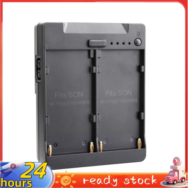 Dual NP-F550 / 750 / 970 NP-F Series Pin sang V-Mount Lock Tấm chuyển đổi pin V-Mount cho Bộ chuyển 