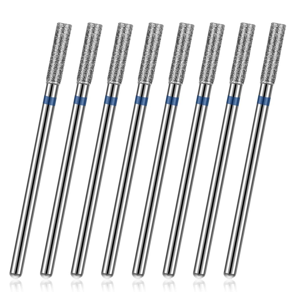 8 Chiếc 3 / 32 '' Cuticle Clean Drill Bit Cuticle Nail Drill Bit Set Điện Nail File Machine Cuticle 