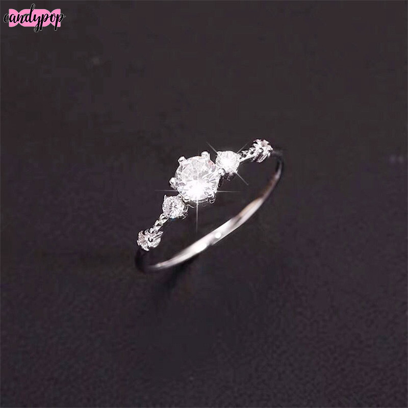 🍭 Nhẫn bạc nữ Miuu Silver đính đá xinh xắn, sang trọng Elina Ring