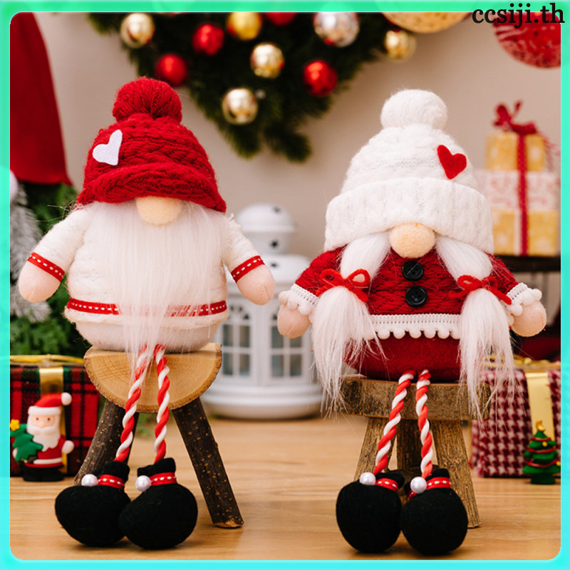 2 Chiếc Giáng Sinh Gnome Búp Bê Để Bàn Trang Trí Gnome Giáng Sinh Gnome Dệt Kim Gnome Gnome Trang Tr