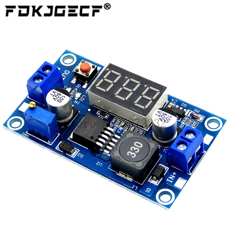 Mô Đun Tăng Áp DC-DC XL6009 4.5-32V Lên 5-52V Có Màn Hình LED Hiển Thị