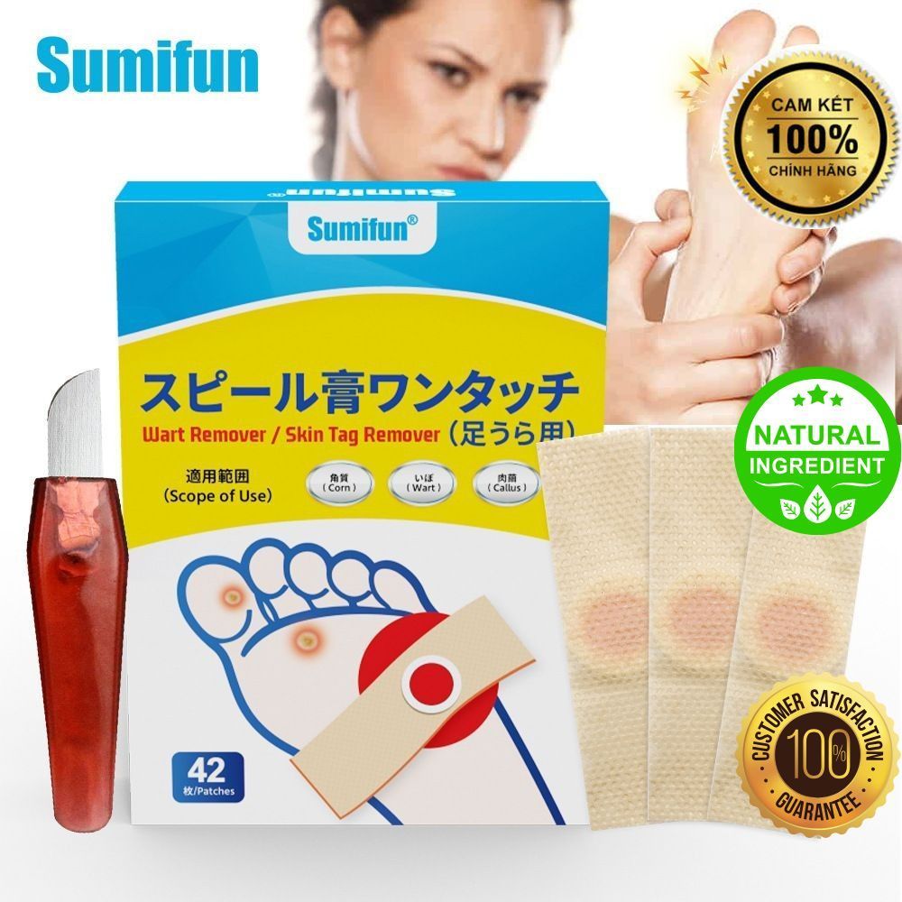 42 Miếng Dán Mụn Cóc Nhật–Wart Remover / Skin Tag Remover-Big size-Dán Mụn Cóc, Mụn Thịt, Nốt Ruồi_C