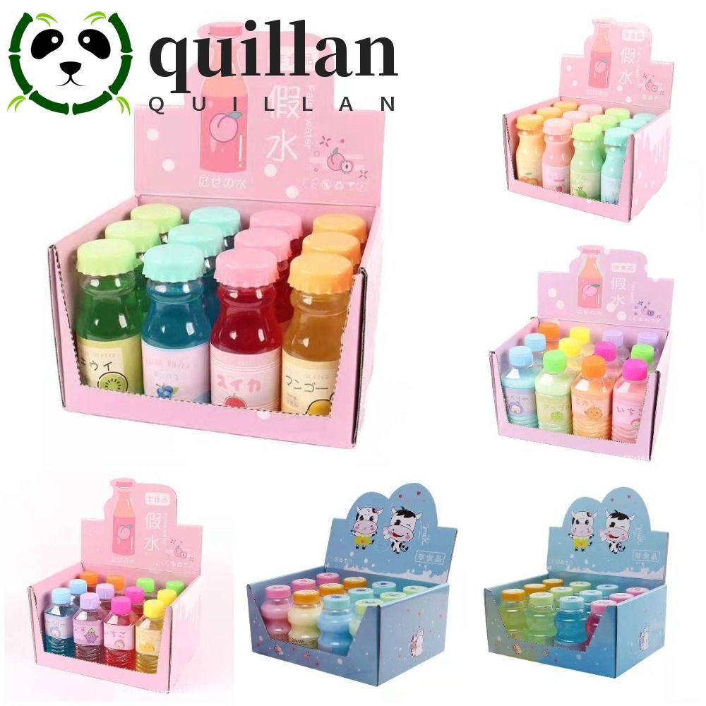 QUILLAN Clear Slime Kit, Slime Clear Slime Thơm Slime, Nước Giả Nguyên Chất Không Dính Mềm Co Giãn D