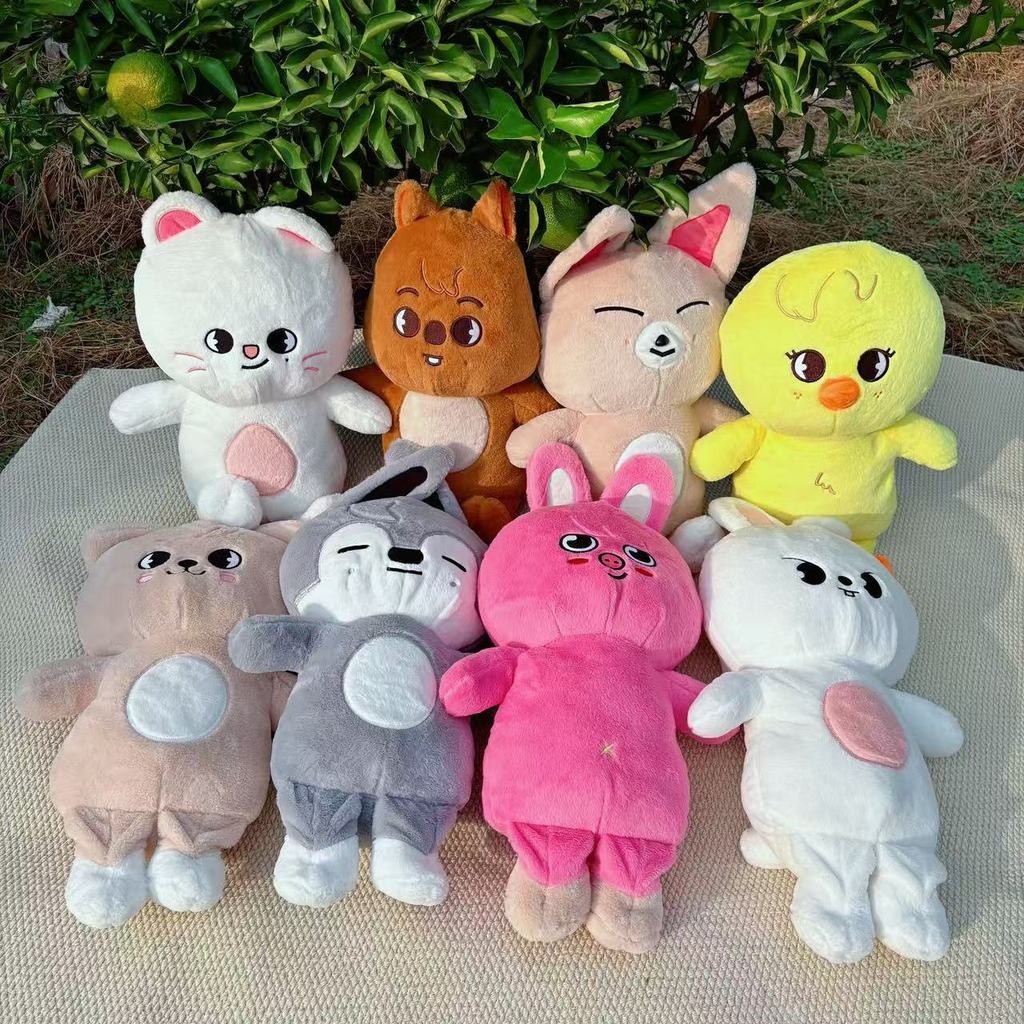60cm Kpop Thần Tượng Đi Lạc Trẻ Em Pluah Búp Bê Jiniret Bbokari Wolfchan Đồ Chơi Nhồi Bông Cực Lớn