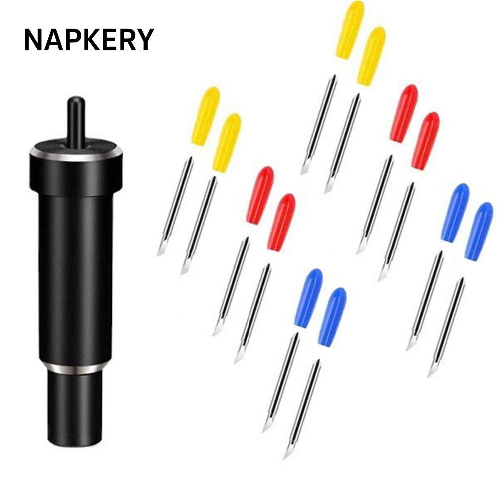 Lưỡi cắt sâu NAPKERY, Lưỡi dao vẽ kim loại thay thế, Lưỡi cắt Vinyl 30 45 60 độ mịn cho Cricut Explo