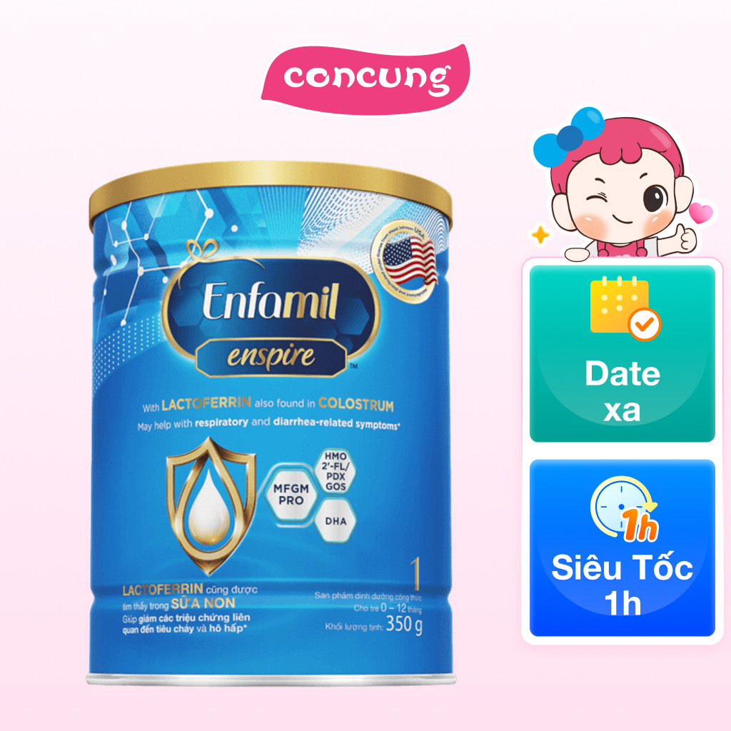 Sản phẩm dinh dưỡng công thức Enfamil Enspire 1 cho trẻ 0 - 12 tháng 350g