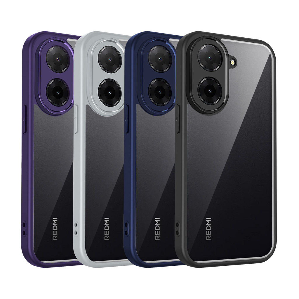 Ốp lưng Redmi A5 Vỏ trong suốt mờ thời trang cho Redmi A5 4G Vỏ điện thoại