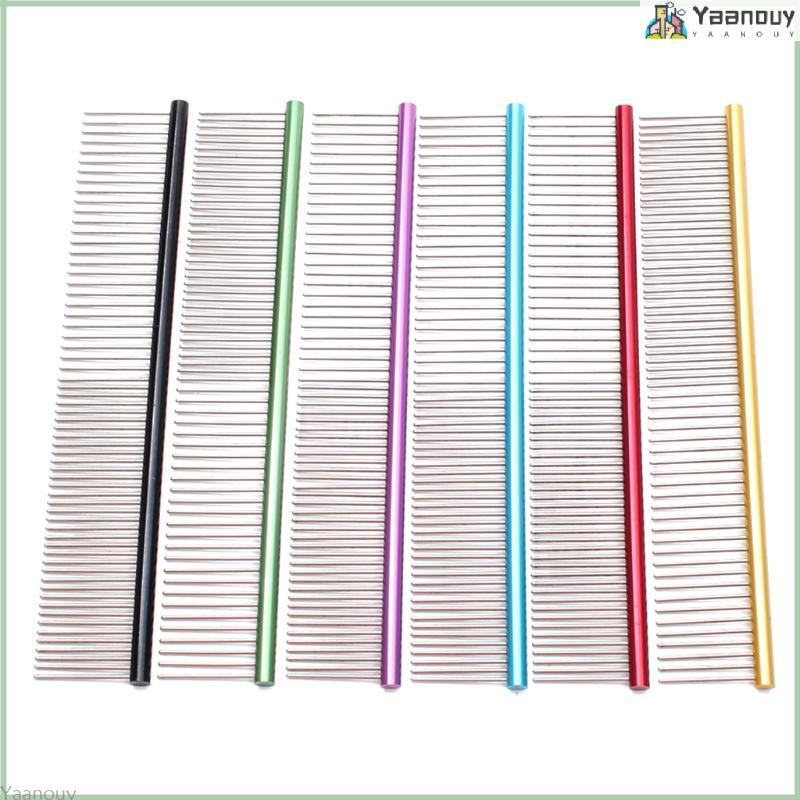 2-in-1 Stainless Steel Professional Pet Grooming Comb for Dogs & Cats 6 Colors