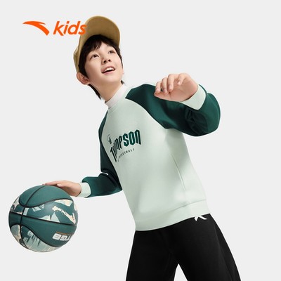 Áo Khoác Sweater Bóng Rổ Bé Trai ANTA Kids 3525D1706 Logo Klay Thompson