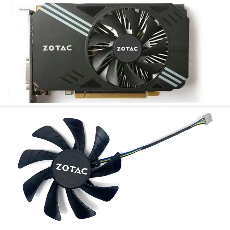 Quạt làm mát 87MM 4PIN T129215SH T129215QUẠT GPU SU GA92S2U GTX1060 MINI GTX1050 cho ZOTAC Geforce G