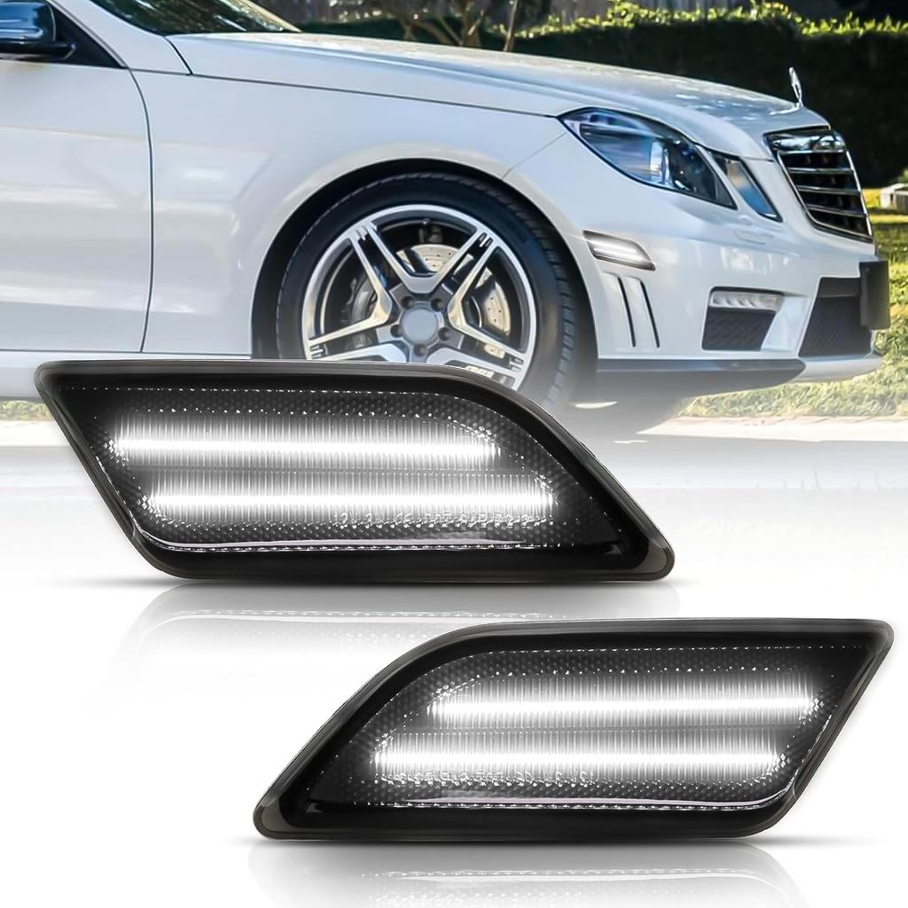 Đèn đánh dấu bên LED Bestview Tương thích với 2012-2014 Mercedes-Benz C-Class W204 LCI (C250, C300, 