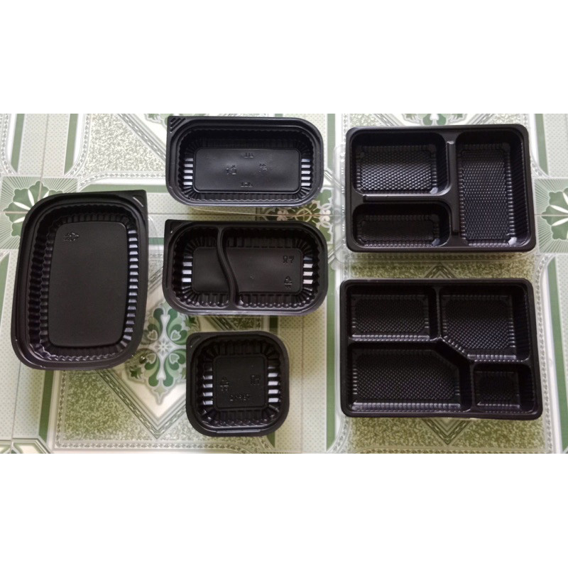 1 Lốc - 50 bộ hộp đế đen + nắp trong , Ht12 ,ht17 , ht17 -2n ,ht203, ht125 khay đen ngăn kèm nắp