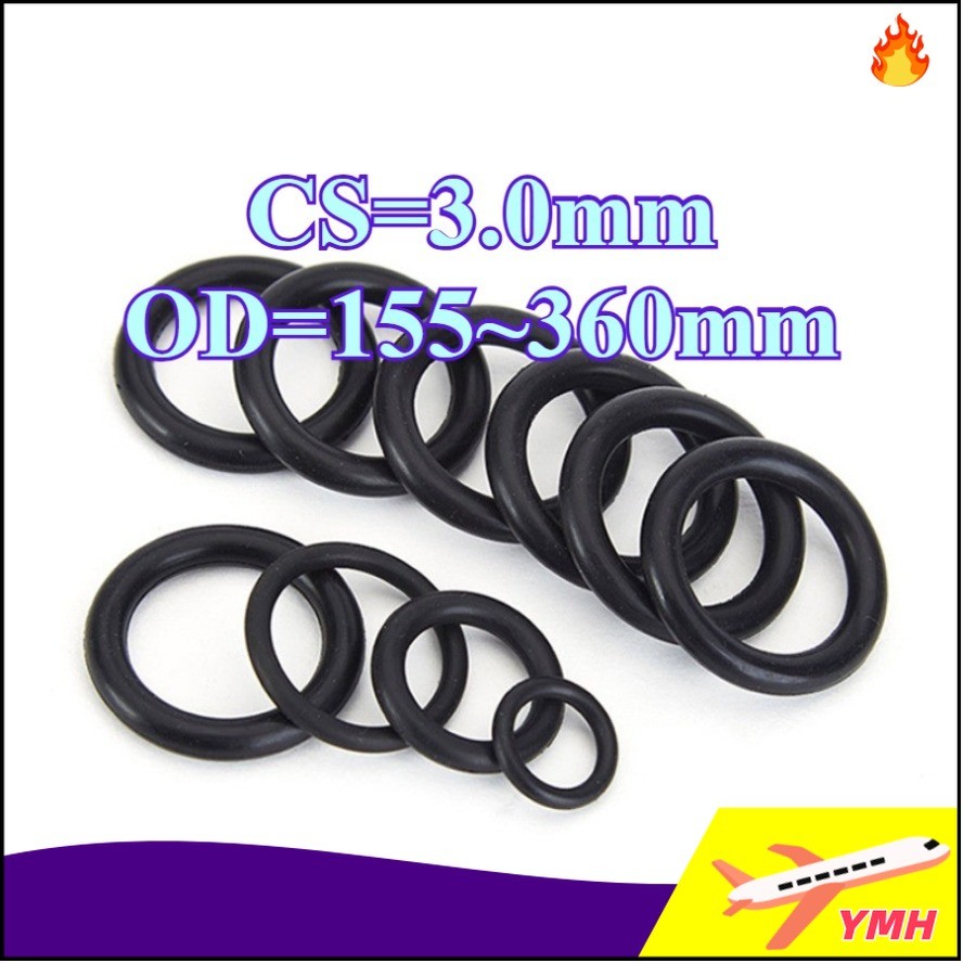Vòng đệm cao su oring/ gioăng NBR  đệm cao su oring/ gioăng NBR  CS3.0mmO OD155-360mm【 YMH-CB-1 】