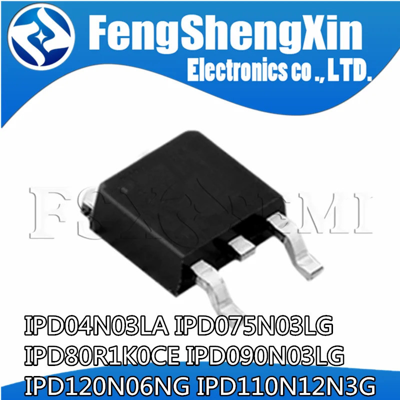 10 Miếng IPD04N03LA 04N03LA IPD075N03LG 075N03L IPD80R1K0CE 8R1K0CE IPD090N03LG 090N03L IPD120N06 IP