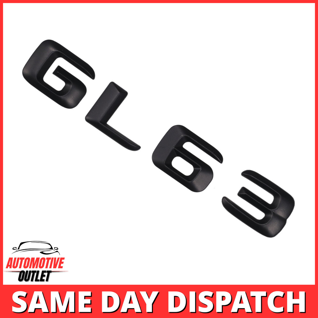 GL63 LETTERING PHÍA SAU BOOT LID TRUNK BẰNG BIỂN CHO MERCEDES BENZ, MATT ĐEN