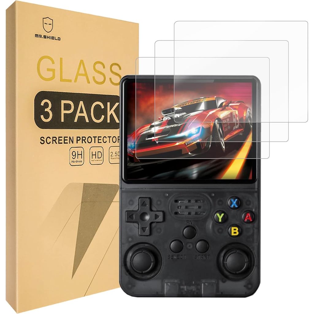 Mr.Shield [3 gói] Bộ bảo vệ màn hình cho Data Frog R36S [Kính cường lực] [Kính Nhật Bản có độ cứng 9