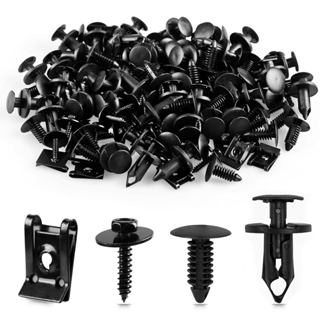 Xislet 120 Chiếc M4.2 Đa Năng Fender Lót Động Cơ Bắn Lá Chắn Đầu Lục Giác Vít & U Đai Ốc Bộ Nylon Ốp Lưng Dây Giữ Kẹp Nhựa Tương Thích Với GM Chevy Ford Buick Jeep Chry