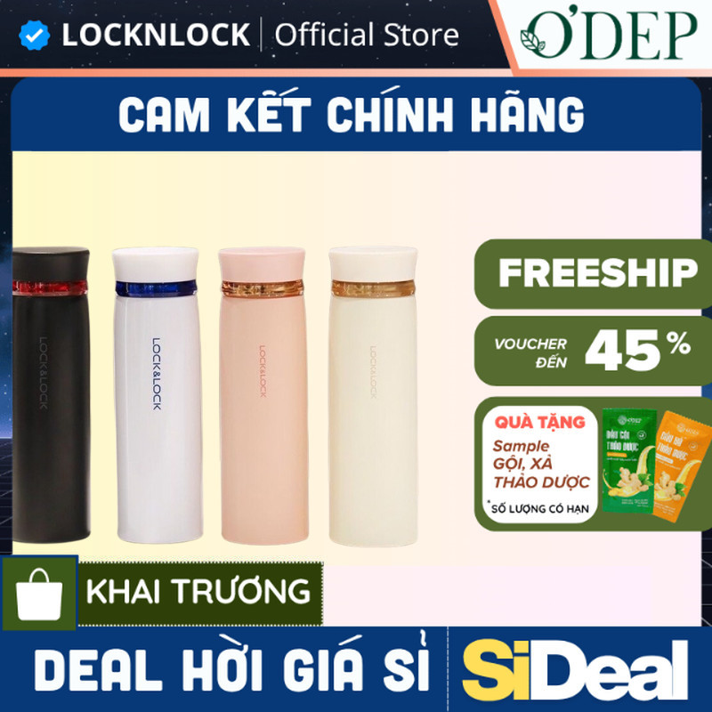 Bình giữ nhiệt LocknLock 450ml Feather Light LHC4131 - Hàng Chính Hãng - SIDEAL SIO