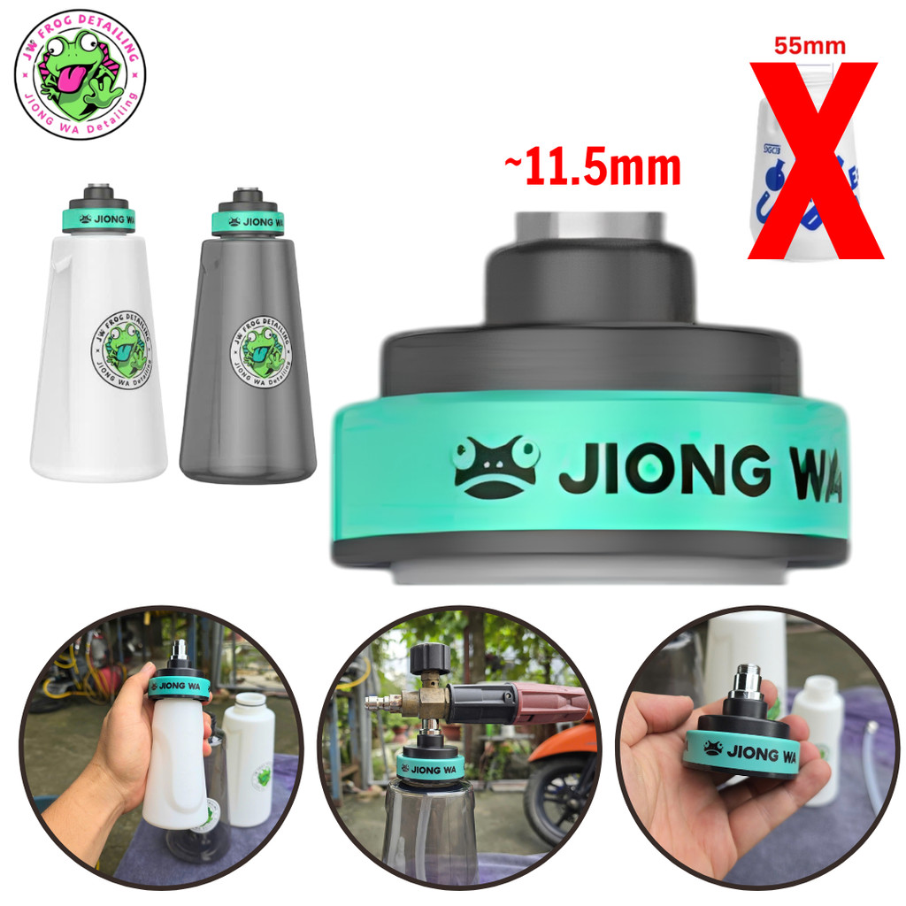 Cổ Bình Phun Tạo Bọt Tuyết Nhanh Jiong Wa – Hợp Kim Inox, Gắn Nhanh, Bền Chắc, Chuẩn Ren 11.5mm