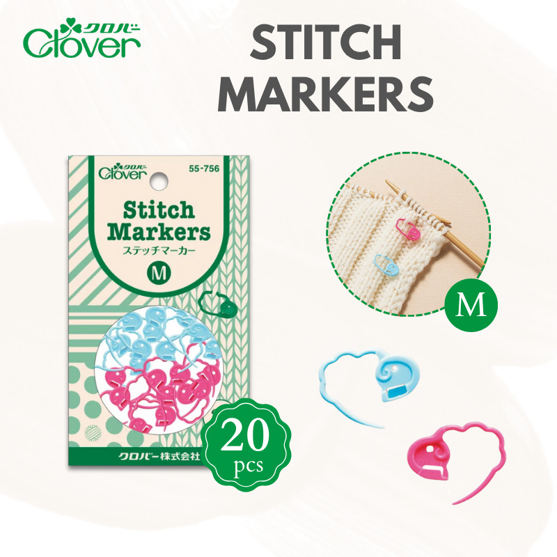 CLOVER Knitting Accessories Stitch Marker M 55-756, Japan Craft, DIY, Handmade, Sewing, Knitting, Cr