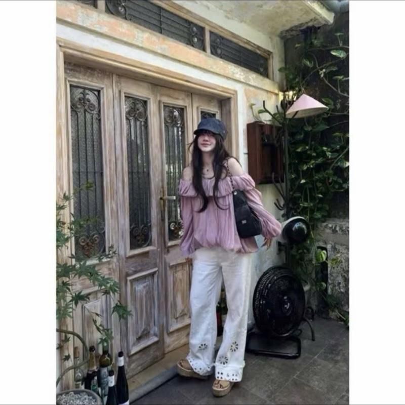 ÁO TRỄ VAI BÍ NHÚN BÈO TAY DÀI CHẤT VOAN TƠ BỒNG BỀNH Kieupham.shop | BigBuy360 - bigbuy360.vn