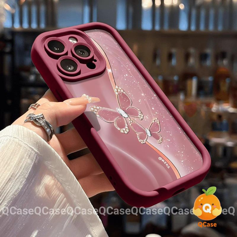 Vỏ Cho Oppo A6pro A5X A16 A38 A58 A12 A57 A3 A3Pro A5Pro A15 A7 A60 A77 A18 A5 A3X A18 Bướm Lấp Lánh