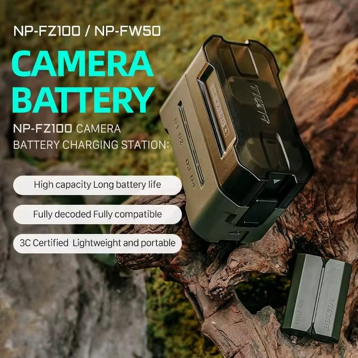 Bộ sạc pin máy ảnh TILTA 2400mAh NP-FZ100 Bộ sạc pin máy ảnh 4 kênh NP-W235 / DMW-BLK22 / EN-EL15 / 