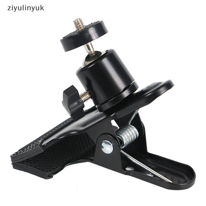 Ziyulinyuk Đa Năng Chân Máy Ảnh Kẹp Kẹp Đèn Flash Giá Đỡ Gắn Kẹp Camera Chụp Ảnh Kẹp Kim Loại Với Đầ