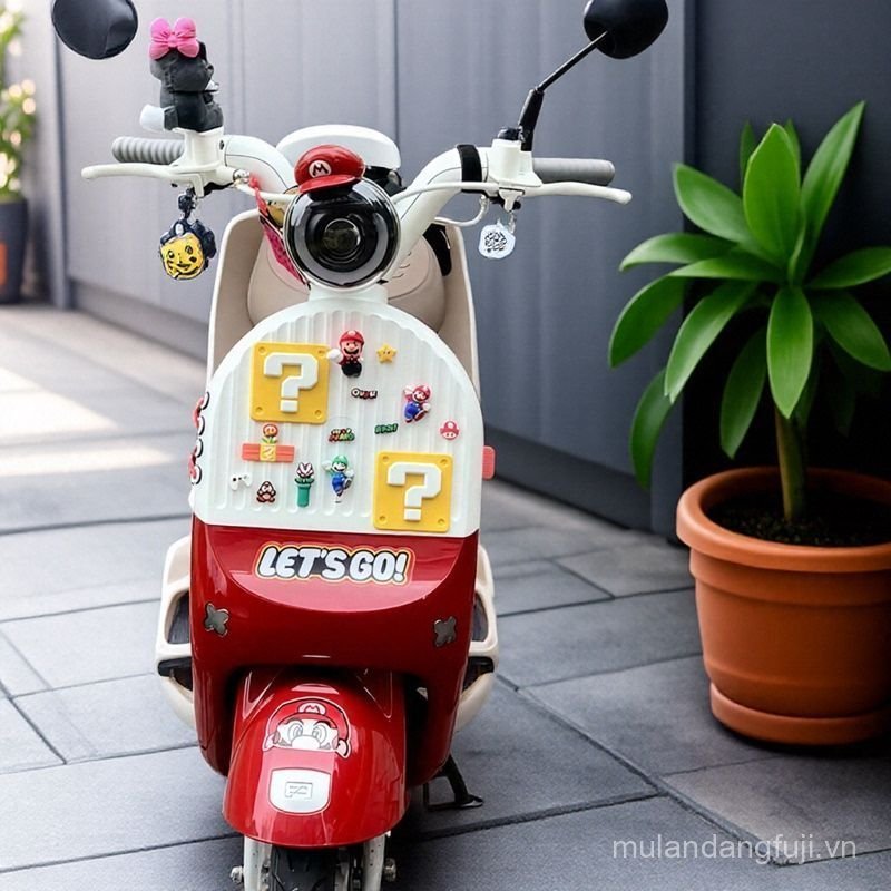 Thích hợp cho xe điện cực lõi MO1 / MO1i Dấu hỏi chống va chạm cao su vuông phía trước Mario ba chiề