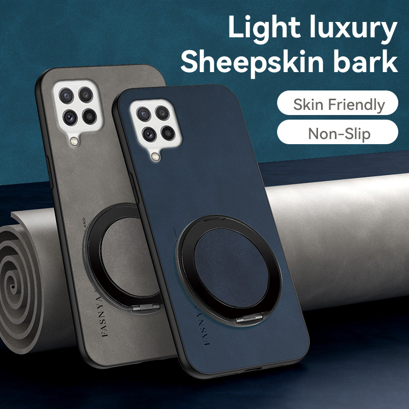 Vỏ Samsung A22 4G SM-A225M SM-A225M / DS SM-A225F SM-A225F / DS A22 Vỏ kim loại xoay giá đỡ từ tính 