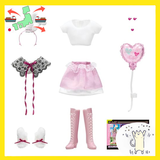 [Japanese Version] Takara Tomy Licca Dress #Licca #Bunny Balloon Wear Dress-up Toy Toy 3yrs and up