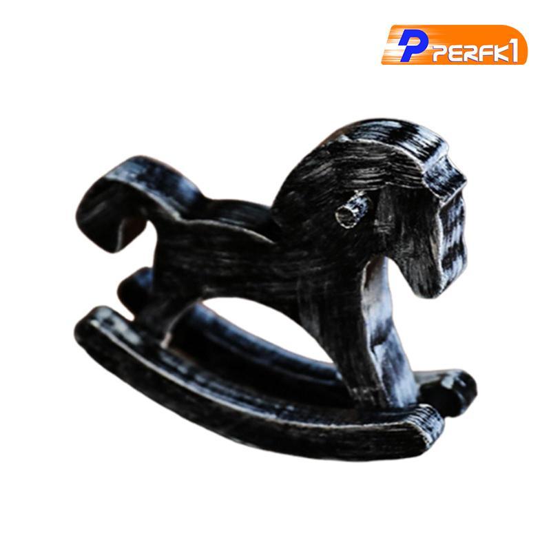 Mini Gỗ Bập bênh Ngựa Trang Trí Bàn Vintage Hình Sưu Tập Khắc Ngựa Tượng Nghệ Thuật Bằng Gỗ Trang Tr