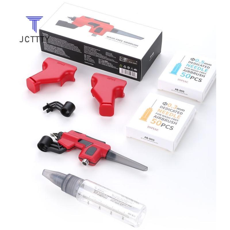 Ketchup 1 Bộ 0,3mm / 0,5mm Calibre Sơn gốc nước Airbrush PT-AB Wash Airbrush Bút đánh dấu Airbrush Thay đổi sơn nhanh để làm mô hình