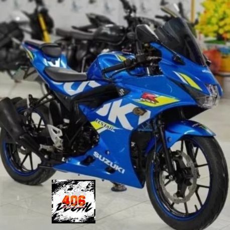 Tem Rời Suzuki GSX R150 Xanh Gp- Tem Mc.cal 3 lớp cao cấp