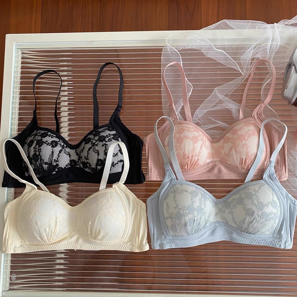 Áo Ngực Ren Không Dây Size 32-38 Cup AB, Thoải Mái Thoáng Khí Bra