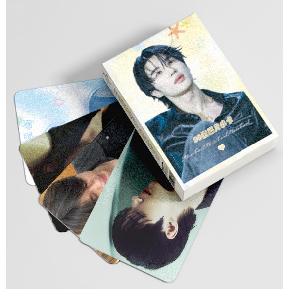 Bộ 50-55 Bài Hát Kang Byeon Woo-seok laser Ba Chiều Photocards Móc Khóa Móc Khóa Diễn Viên Hàn Quốc 