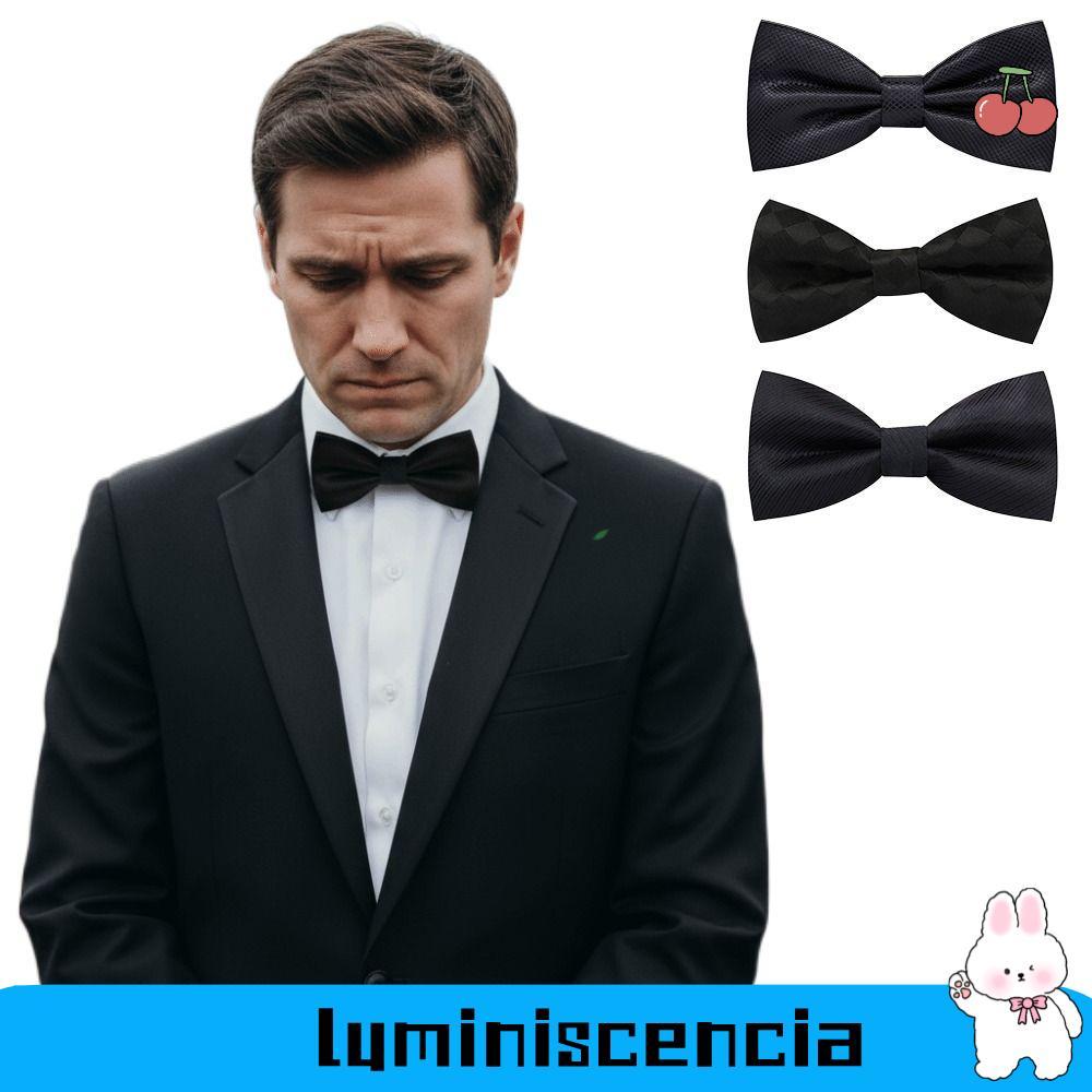 LUMINISCENCIA Nơ Cài Áo Tưởng Niệm, Polyester Màu Đen, Phù Hợp Cho Đám Tang và Lễ Tang