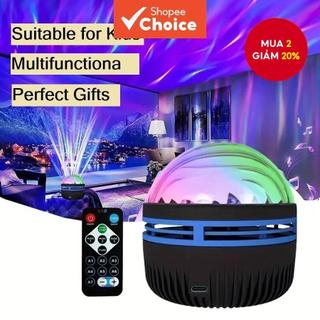  Đèn chiếu USB đa chức năng - Hiệu ứng bầu trời cực quang & đầy sao có điều khiển từ xa Đèn ngủ sóng 7 màu cho phòng khách Phòng ngủ  Sử dụng Halloween cho đám cưới Giáng sinh  