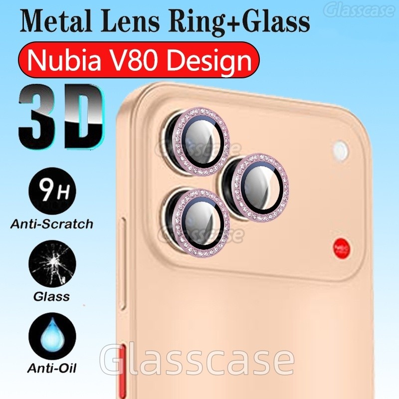 [Sẵn sàng] Ống kính máy ảnh kim loại cho ZTE Nubia V80 V 80 Design V80Design NubiaV80Design BladeV80