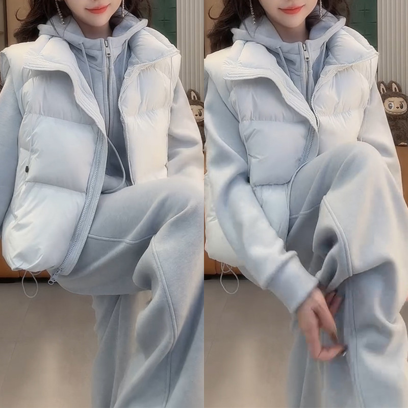 Cửa hàng Zhuzhu - Áo vest cổ đứng Hàn Quốc chất liệu cotton cao cấp, phù hợp mix&match