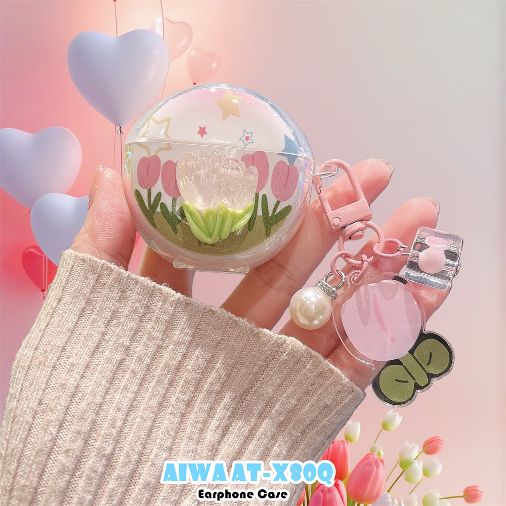 Hàng có sẵnDành Cho AIWA AT-X80Q Vỏ Silicon Mềm DIY Sáng Tạo Tai Nghe Mèo Vỏ