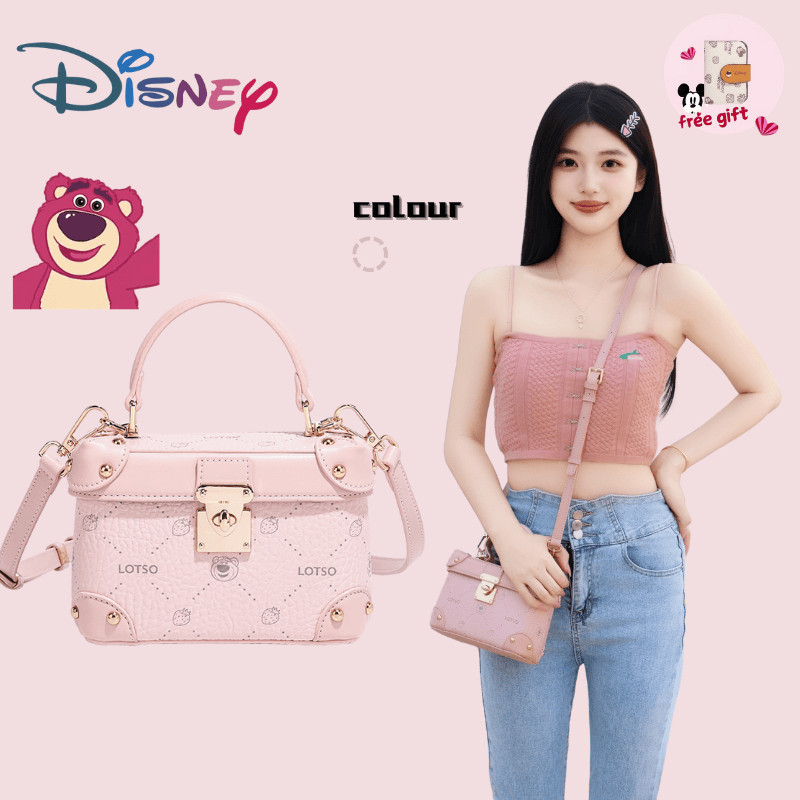 Disney Chính Hãng Lotso Bear Series Nữ Một Vai Túi Đeo Vai Có Thể Tháo Rời