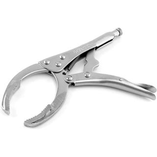 Kìm cờ lê lọc dầu QWORK Locking Grip, Công cụ cờ lê loại bỏ bằng thép hợp kim 9 inch, Phù hợp với hầu hết các bộ lọc ô tô và thiết bị - Thép Carbon xử lý nhiệt có mạ niken