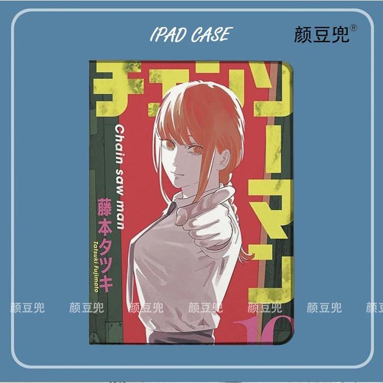 Makima Cưa Xích Người Anime Ốp Lưng iPad 10.2 7th 8th Air 4 5 Mini 5 6 Ốp Lưng Silicon Sang Trọng Ch