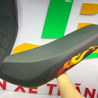Yên Xe Điện Pega Cap A Thêu Lửa, Yên Xe Điện Hk bike, Fuji, Nijia,Yên Xe Cap A,yenxethangbinh