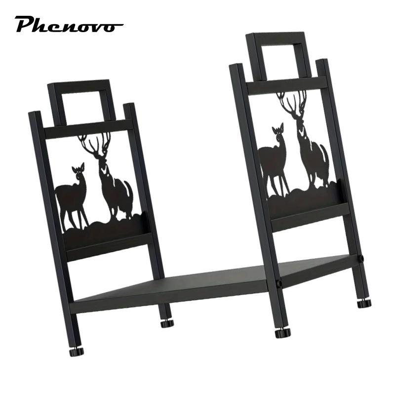 Giá củi ngoài trời Giá đỡ nhật ký ngoài trời trong nhà độc lập cho lò sưởi