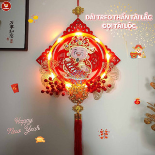 Đồ trang trí Tết Nguyên đán, hình ảnh Thần Tài, chào đón năm mới 2026, đồ trang trí.