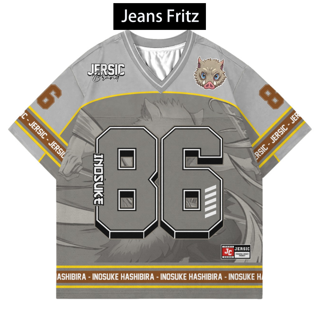 JERSEY 86 Jersey Demon Slayer Inosuke Kimetsu No Yaiba Anime