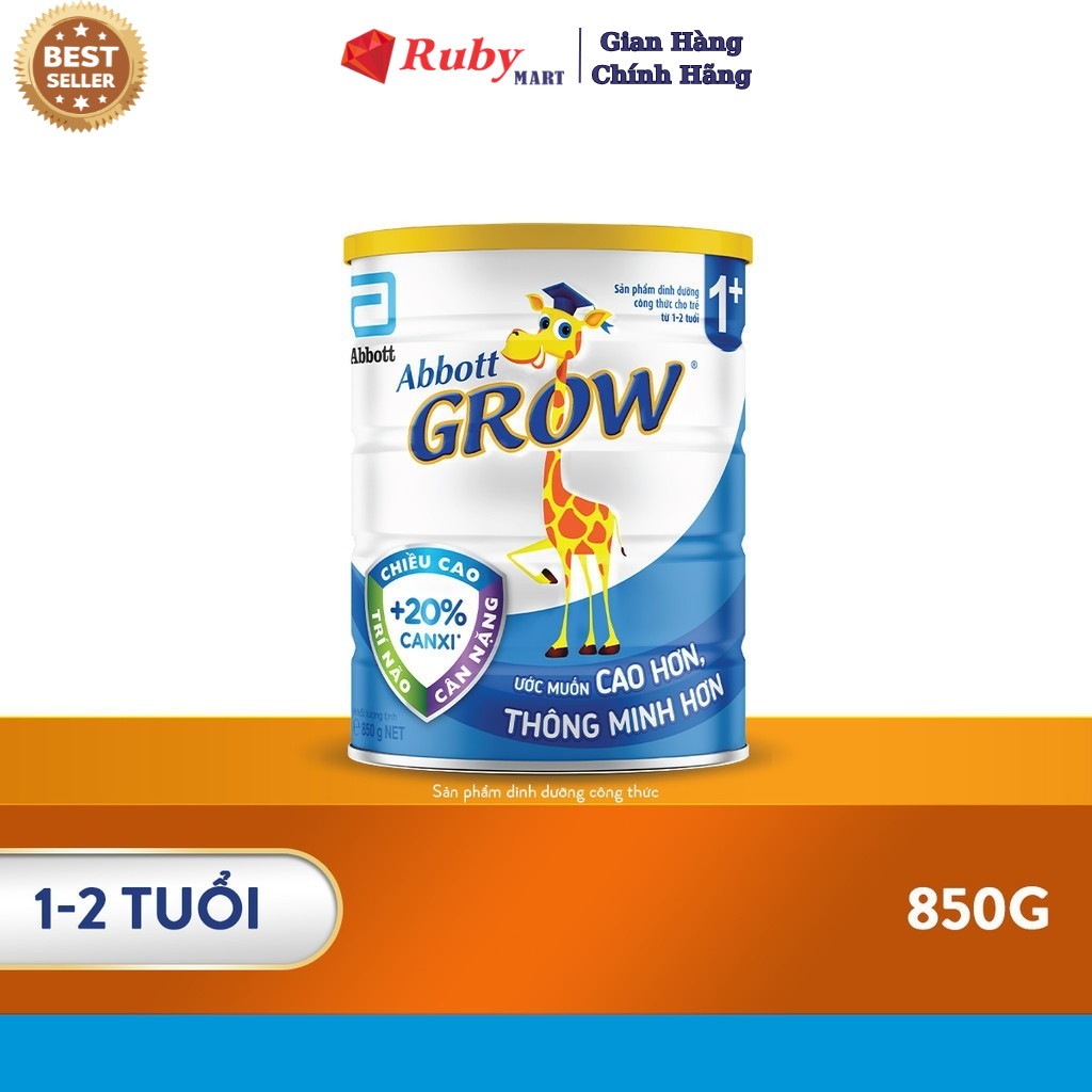 Sữa Bột Abbott Grow 1+ Lon 850g